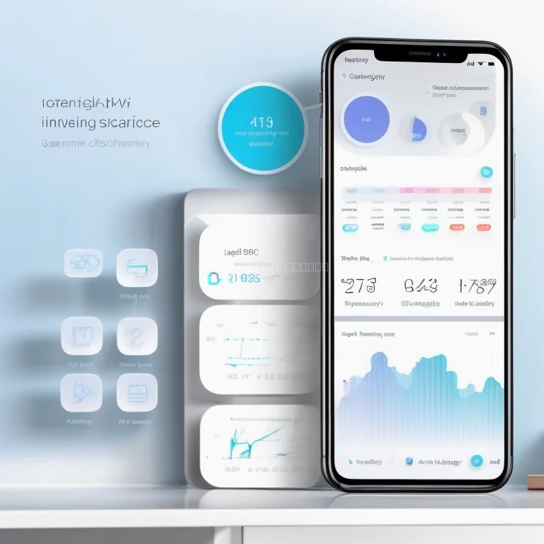 Tablette affichant une interface IA